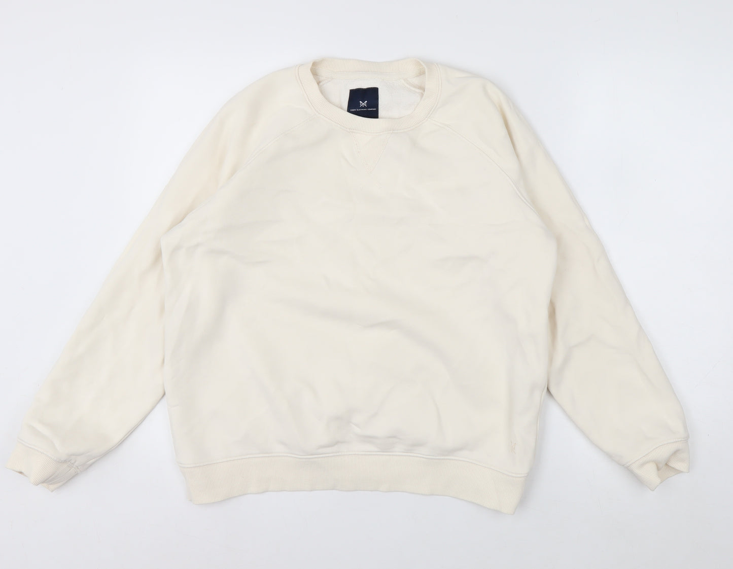 Crew Clothing Company Women’s Ivory Cotton Blend Sweatshirt Size 14