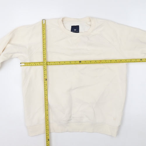 Crew Clothing Company Women’s Ivory Cotton Blend Sweatshirt Size 14