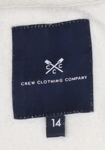 Crew Clothing Company Women’s Ivory Cotton Blend Sweatshirt Size 14