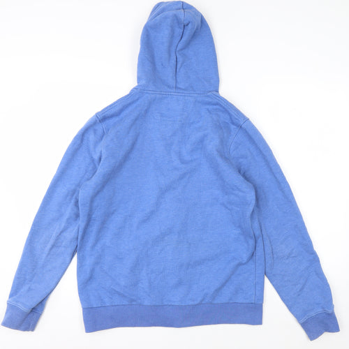 Steel & Jelly Men's Blue Full Zip Hoodie M Cotton Blend