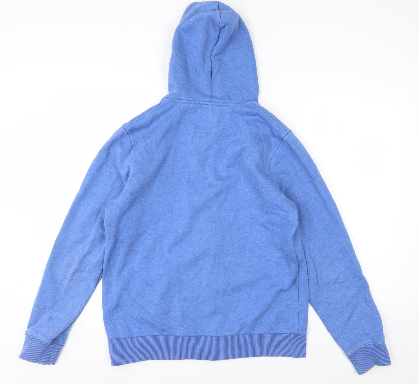 Steel & Jelly Men's Blue Full Zip Hoodie M Cotton Blend