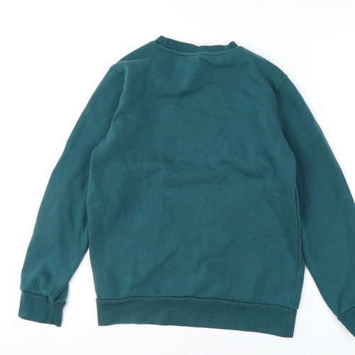 Champion Boys Green Pullover Sweatshirt 11-12 Years Crew Neck Fleece
