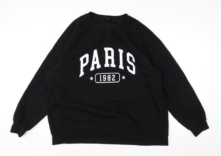 Next Women's Black Paris 1982 Pullover Sweatshirt Size 22