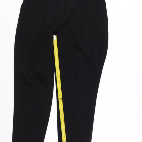 Dorothy Perkins Womens Black Size 8 Polyester Tapered Trousers