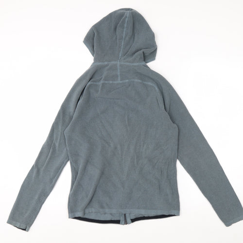 Theory Mens Grey Cotton Full Zip Hooded Jumper M