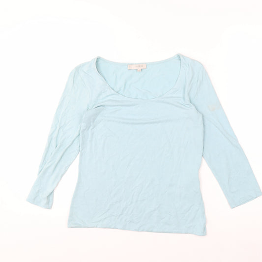 Hobbs Women’s Blue 3/4 Sleeve Rayon Jersey Top Size S