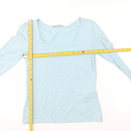 Hobbs Women’s Blue 3/4 Sleeve Rayon Jersey Top Size S