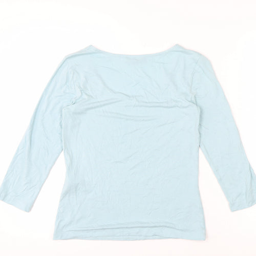 Hobbs Women’s Blue 3/4 Sleeve Rayon Jersey Top Size S