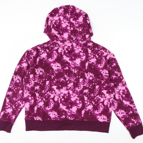 Champion Womens Purple Tie Dye Pullover Hoodie Medium