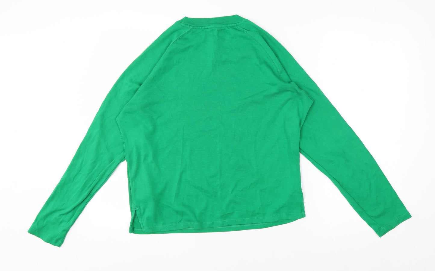 Hush Women's Green XS Long Sleeve Cotton Jersey T-Shirt