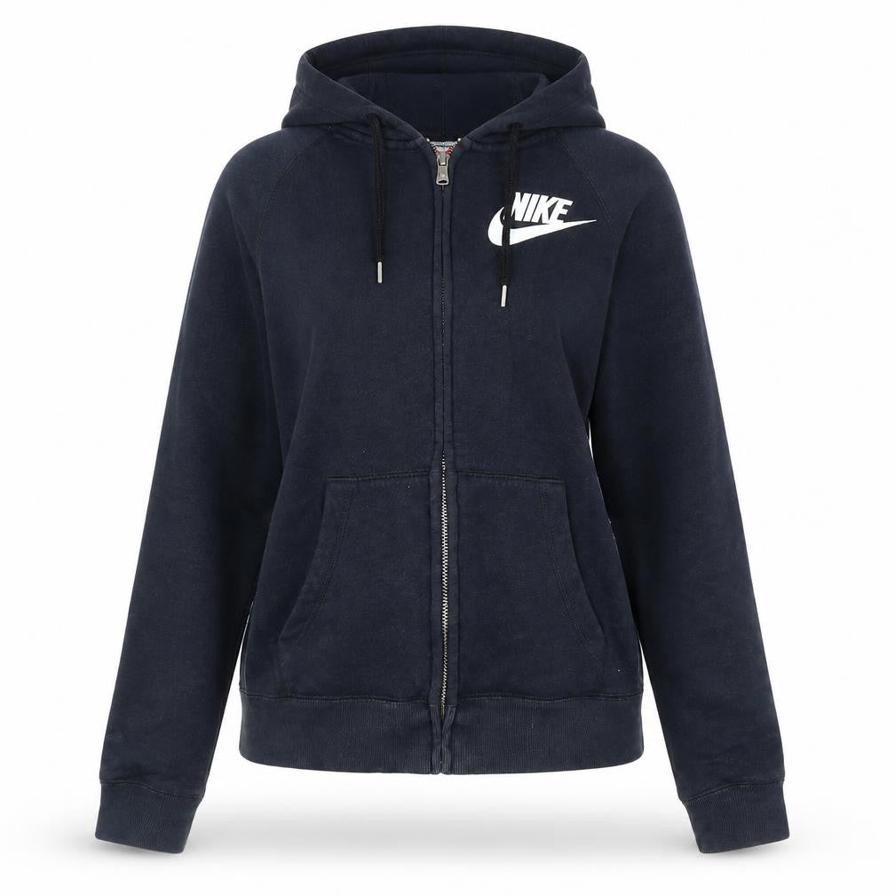 Nike Women's Black Full Zip Hoodie Size S Cotton Blend