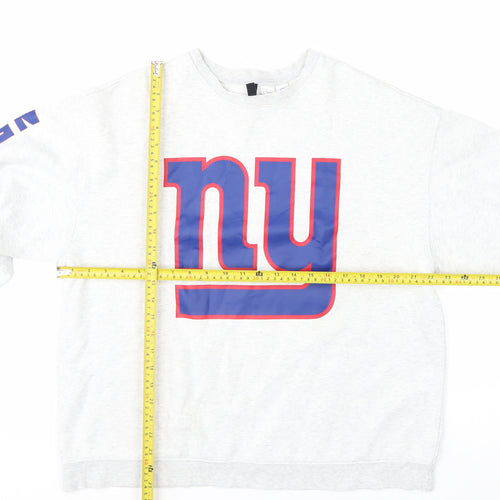 H&M Divided Women's Grey NY Giants Pullover Sweatshirt Size M