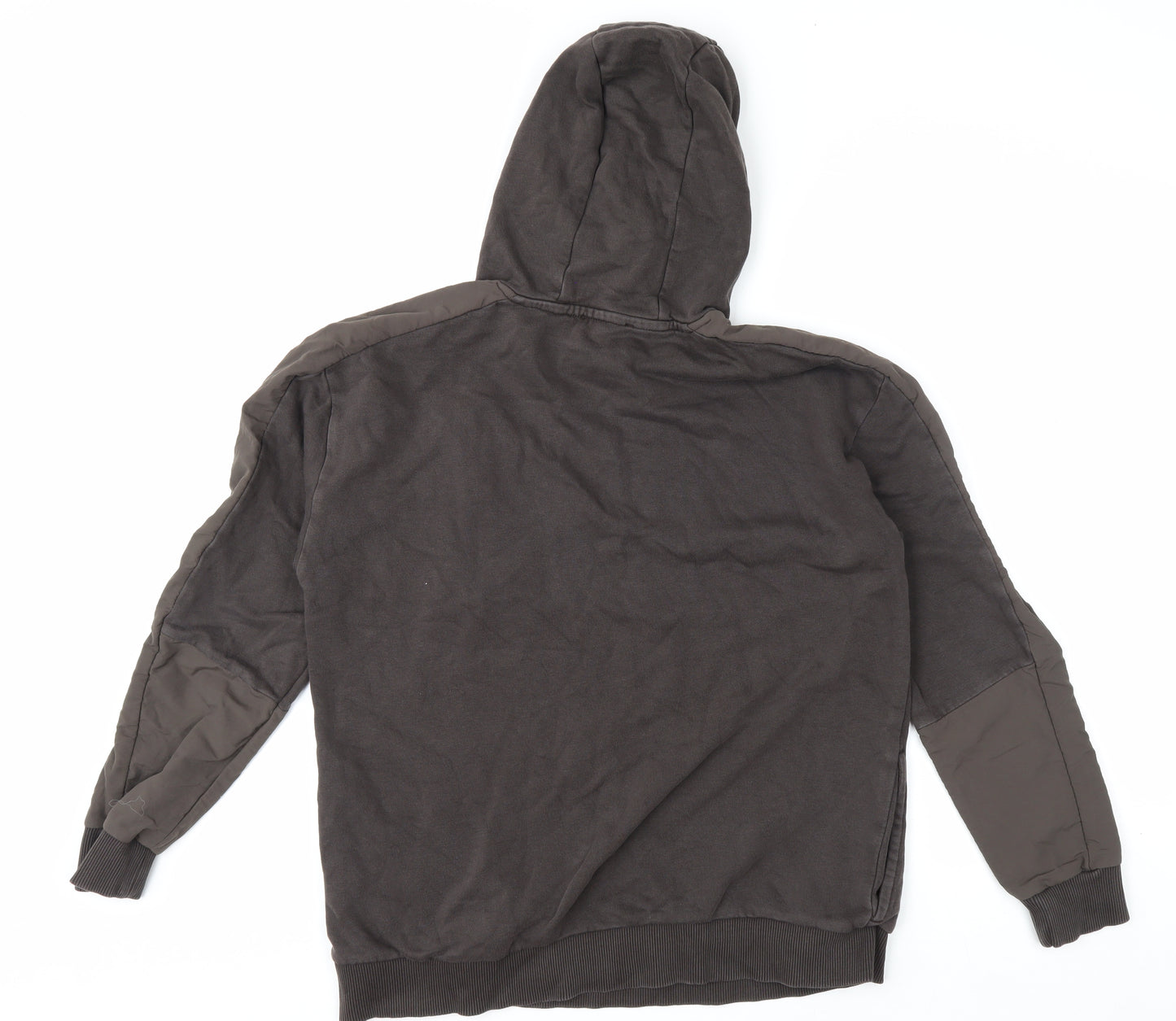 C&A Boys Brown Pullover Hoodie 14 Years Cotton Blend New Limits Design