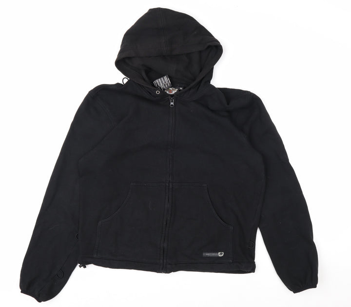 Harley-Davidson Men's Black Full Zip Hoodie M Classic Biker Style