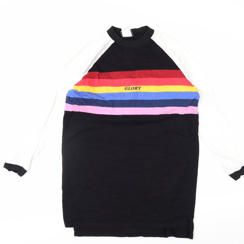 The Ragged Priest Unisex Multicoloured Long Sleeve Cotton Top XS