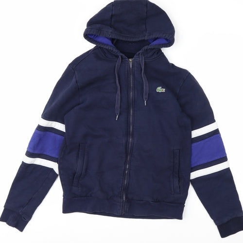 Lacoste Sport Men's Blue Full Zip Hoodie Size M Regular Fit