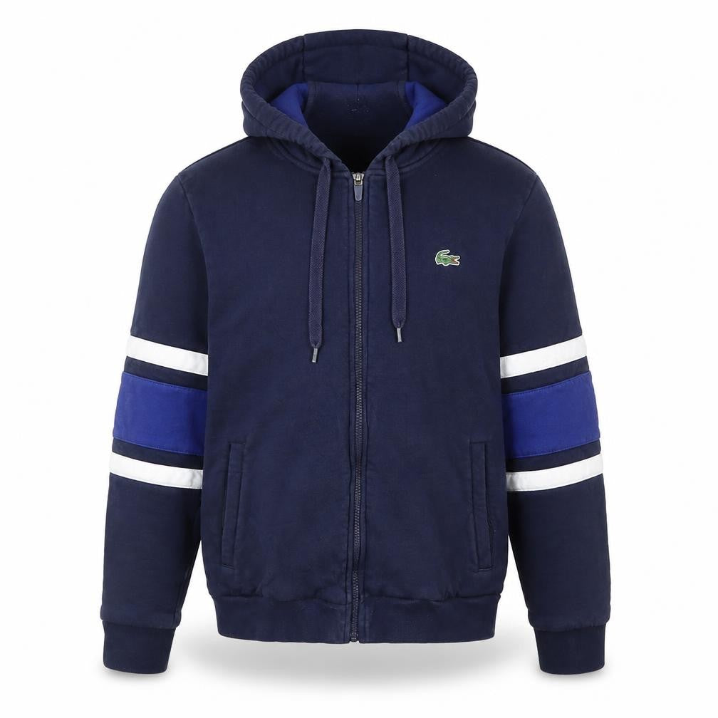 Lacoste Sport Men's Blue Full Zip Hoodie Size M Regular Fit