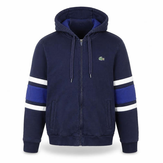 Lacoste Sport Men's Blue Full Zip Hoodie Size M Regular Fit