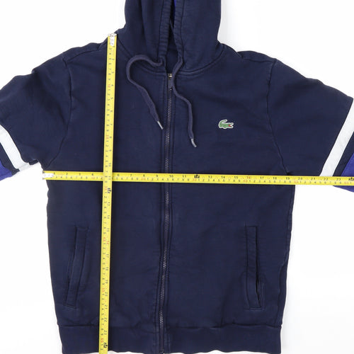 Lacoste Sport Men's Blue Full Zip Hoodie Size M Regular Fit