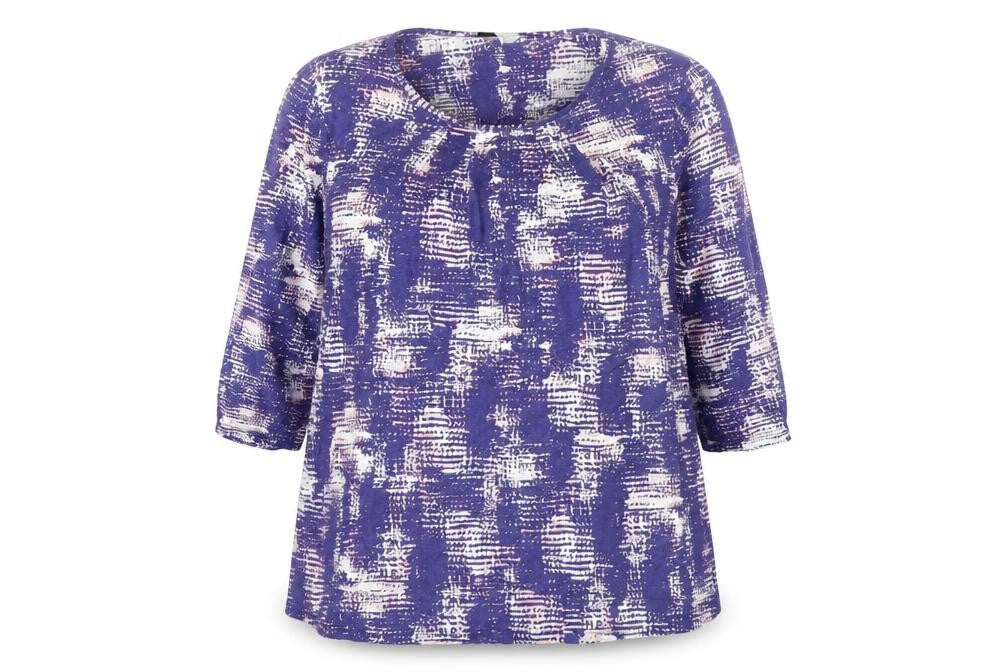 Marks and Spencer Women’s Purple Geometric Tunic Blouse Size 20