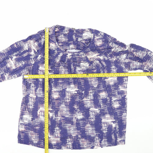 Marks and Spencer Women’s Purple Geometric Tunic Blouse Size 20