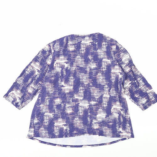 Marks and Spencer Women’s Purple Geometric Tunic Blouse Size 20