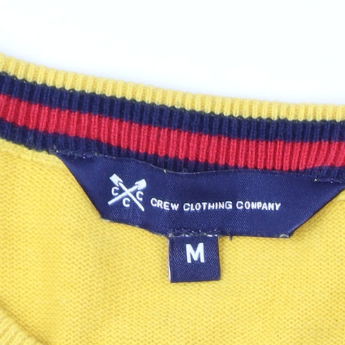 Crew Clothing Company Men's Yellow Cotton Crew Neck Pullover Jumper M