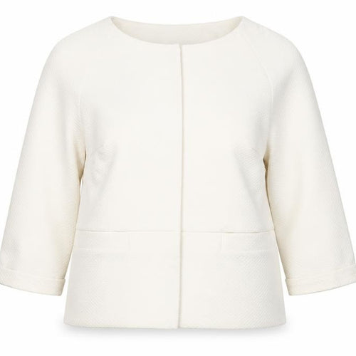 Marks and Spencer Women’s Ivory Textured Blazer Size 10 Regular Fit