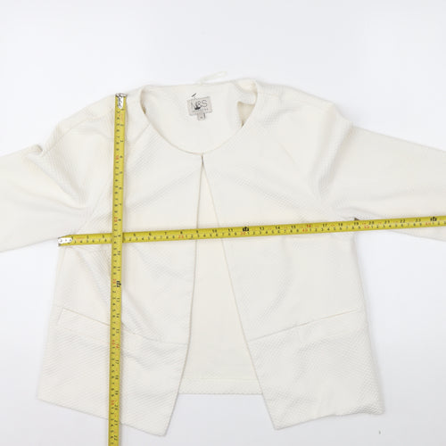 Marks and Spencer Women’s Ivory Textured Blazer Size 10 Regular Fit