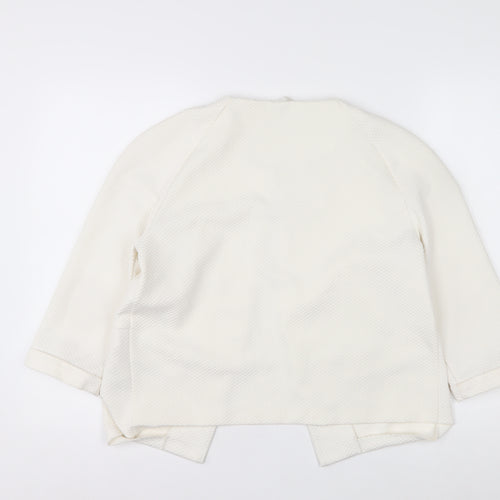 Marks and Spencer Women’s Ivory Textured Blazer Size 10 Regular Fit