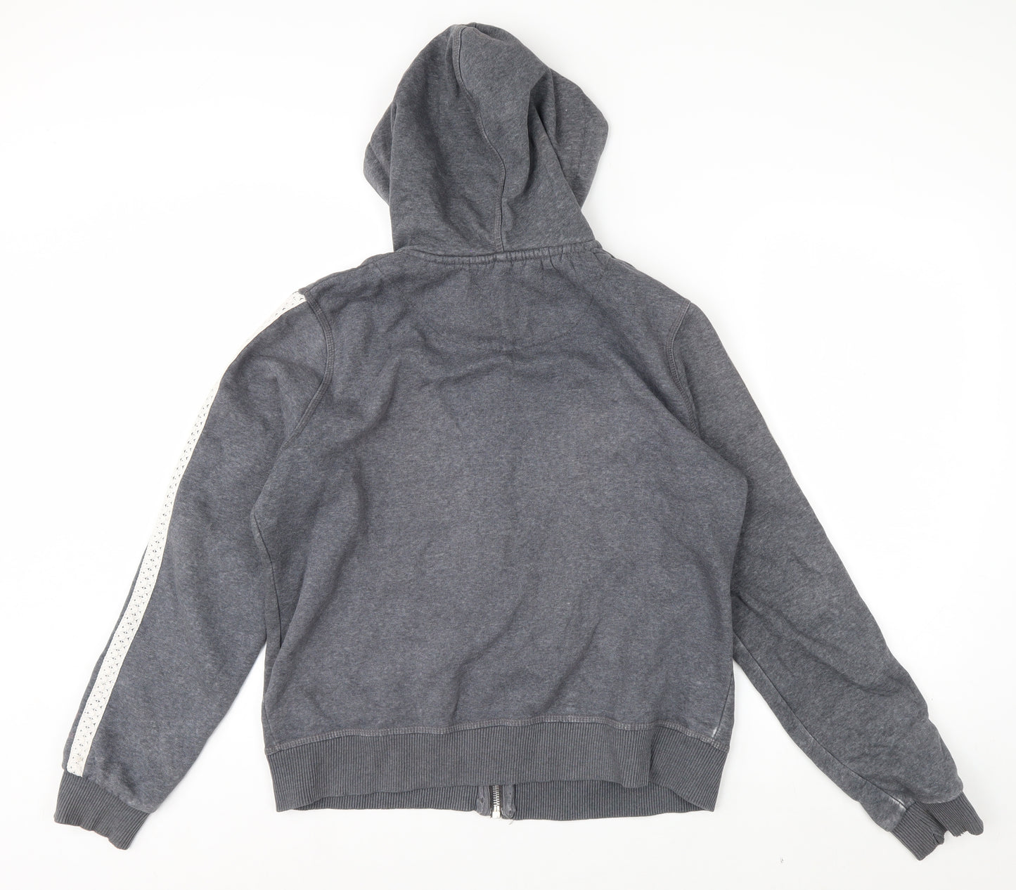 SoulCal & Co Men's Grey Full Zip Hoodie L Lace Trim 1986 Logo