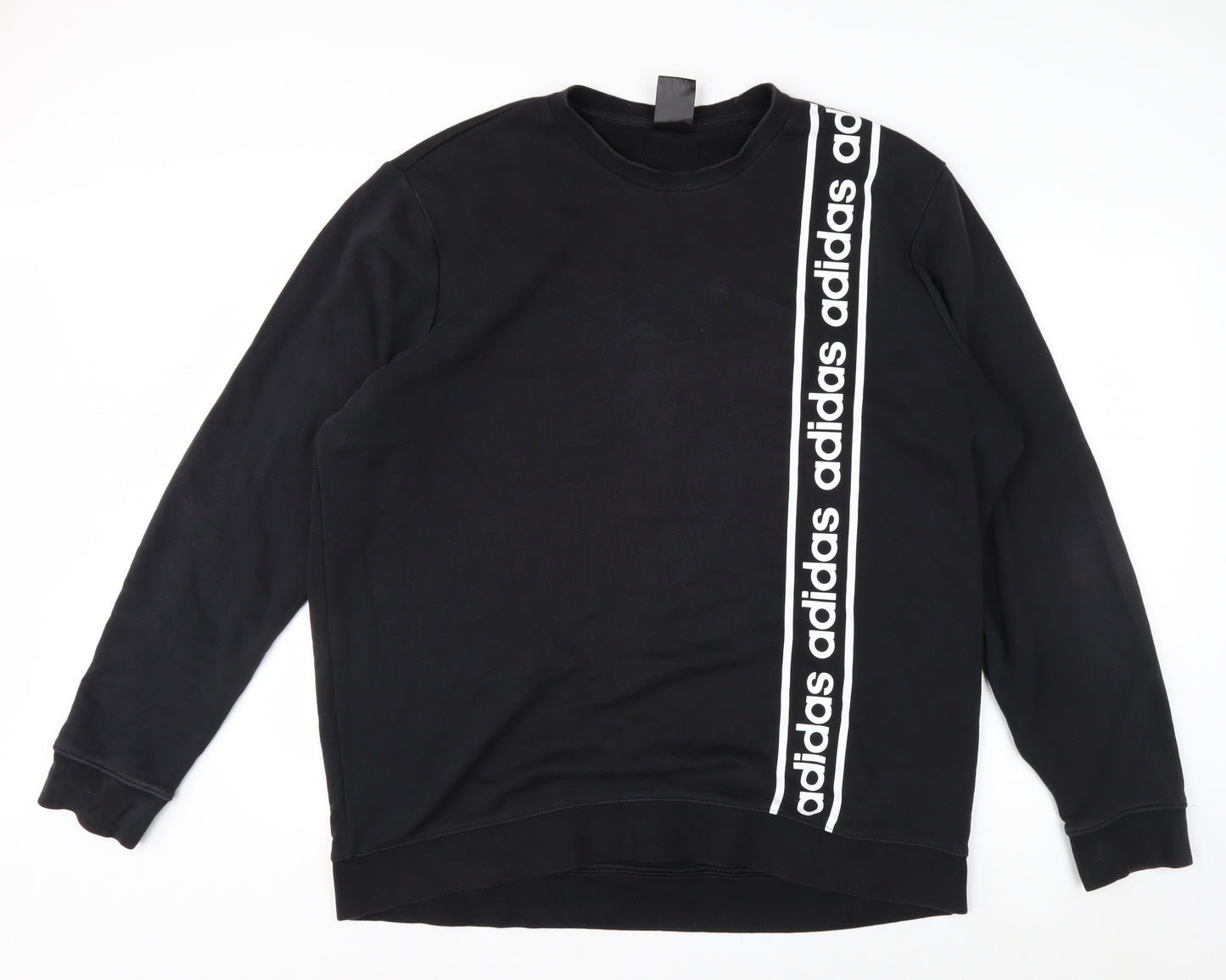 Adidas Men's Black 2XL Pullover Crew Neck Sports Sweatshirt