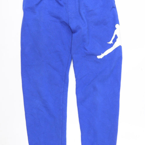 Jordan Boys Blue Jogger Sweatpants 12-13 Years Fleece Activewear Trousers