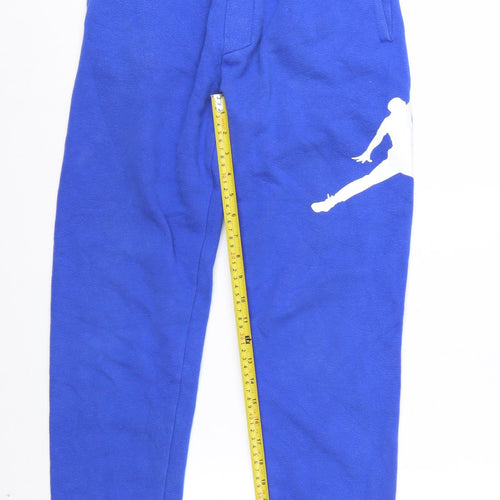 Jordan Boys Blue Jogger Sweatpants 12-13 Years Fleece Activewear Trousers