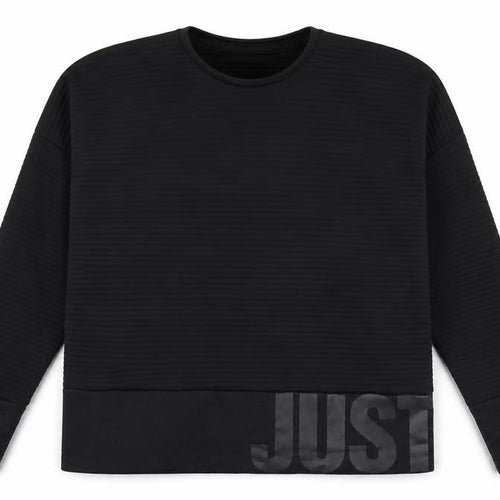 Nike Men's Black Dri-Fit Crew Neck Sports Sweatshirt L