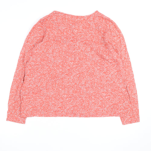 Marks and Spencer Women’s Orange Floral Tunic Blouse Size 18