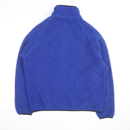 Finisterre Men's Blue Wool Fleece Jacket L Full Zip Outdoor