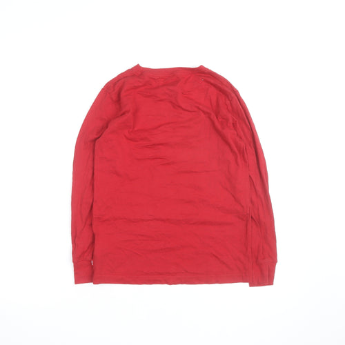 Levi's Boys Red Long Sleeve Logo Cotton T-Shirt 10 Years