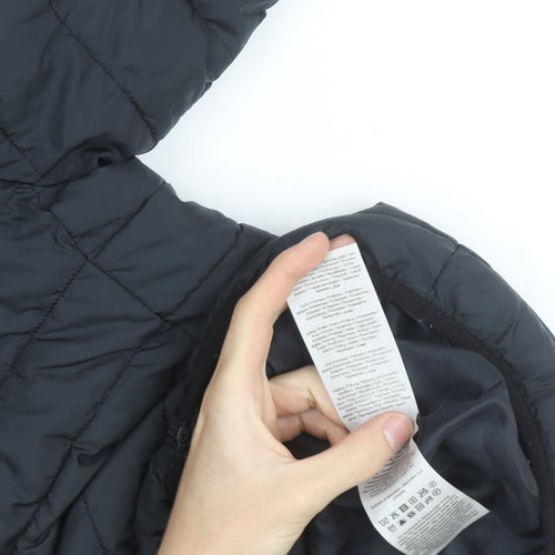 Jack & Jones Men's Black Puffer Jacket Hooded Size S