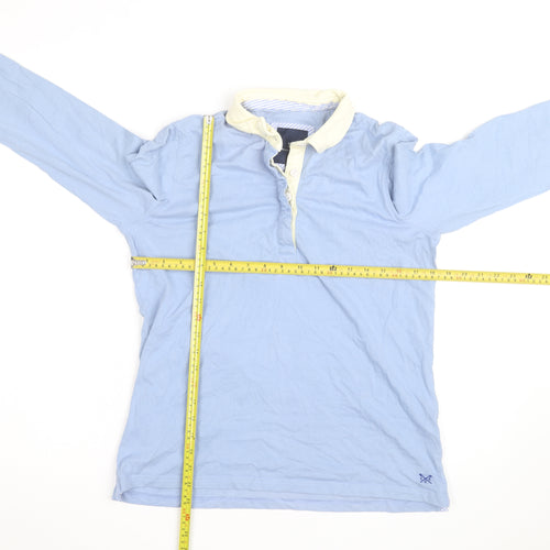 Crew Clothing Company Womens Blue Long Sleeve Polo Shirt Size 14