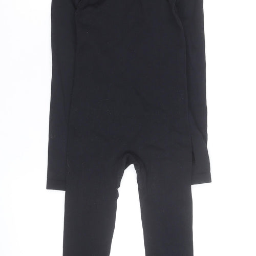 MOOSLOVER Women’s Black Long Sleeve Square Neck Stretch Catsuit XS