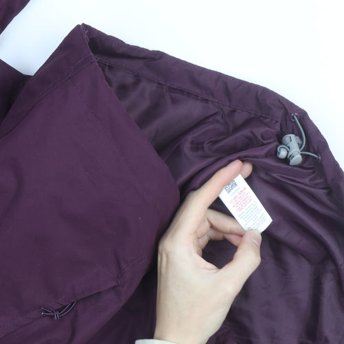 Peter Storm Womens Purple Waterproof Hooded Jacket Size 12