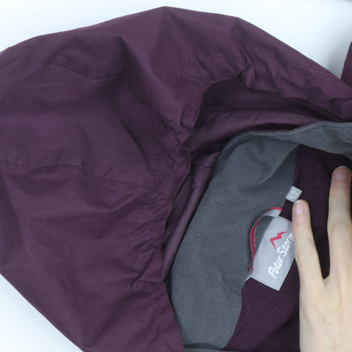 Peter Storm Womens Purple Waterproof Hooded Jacket Size 12