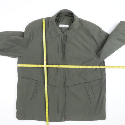Broketex Women's Green Long Waterproof Rain Coat L