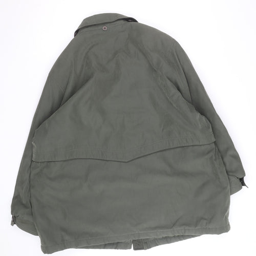Broketex Women's Green Long Waterproof Rain Coat L