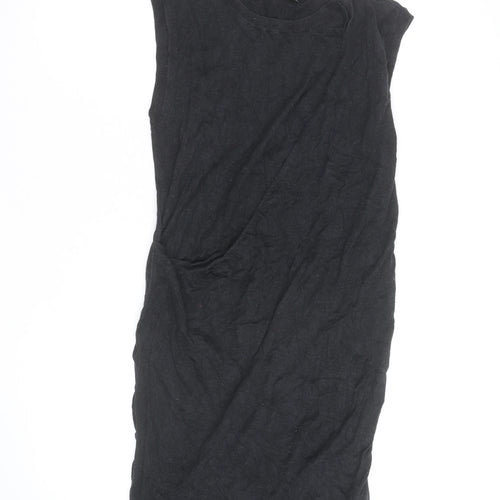 AllSaints Women’s Black Sleeveless Bodycon Knit Dress Size 12