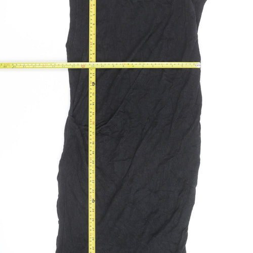 AllSaints Women’s Black Sleeveless Bodycon Knit Dress Size 12