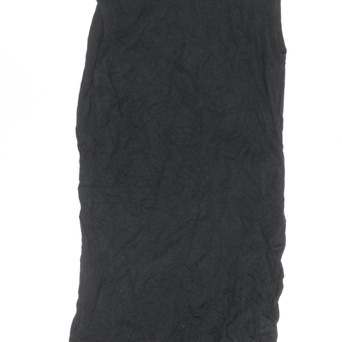 AllSaints Women’s Black Sleeveless Bodycon Knit Dress Size 12