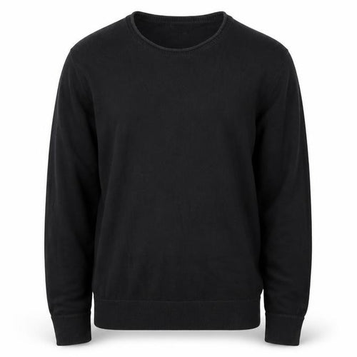 Gap Men's Black Cotton Crew Neck Pullover Jumper Size L