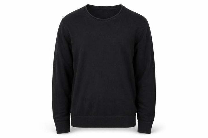 Gap Men's Black Cotton Crew Neck Pullover Jumper Size L